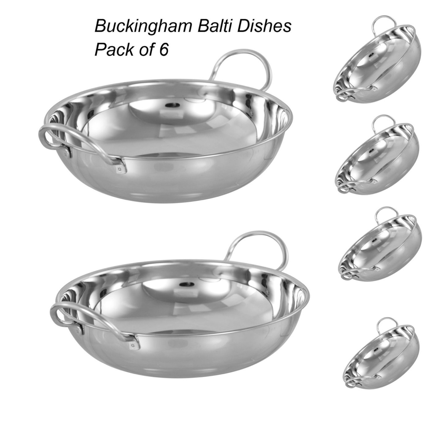 Image of Buckingham Set of 6 Balti Serving&hellip;