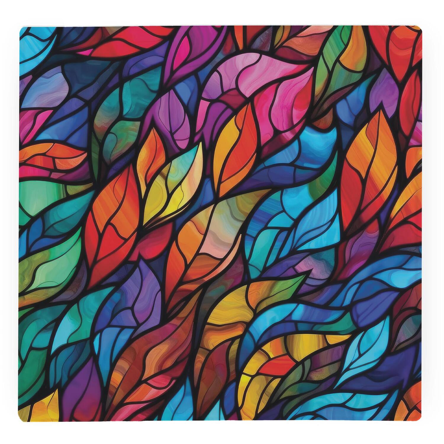 Image of Stained Glass Pattern Large Square Worktop&hellip;