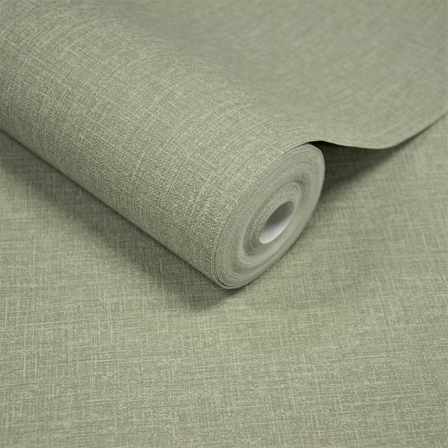Grandeco Cirrus Antibacterial Sage Green Wallpaper - Linen Textured - Image 4