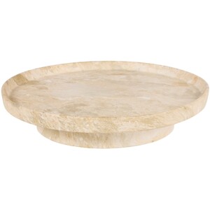 Marble Effect Pedestal Tray
