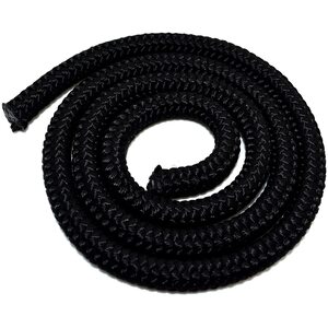 8mm x 20 metres / 65.6 ft of Black Polypropylene Rope, Solid Braided Poly Rope Cord Twine