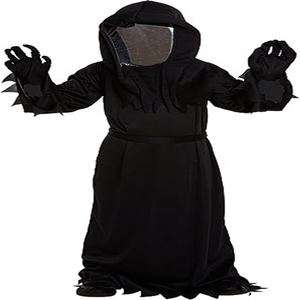 Children'sDeathwithMirroredMaskHalloweenCostumeForLarge/10-12Years