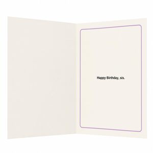 10/10 No Notes Just Attitude Sister Birthday Greeting Card