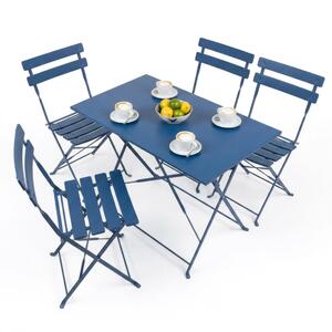 5 Piece Sussex Folding Patio Bistro Set