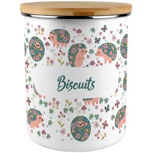 Hedgehogs & Flowers Extra Large Biscuit Tin