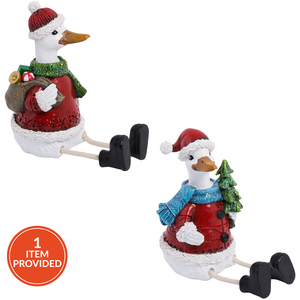 Shelf Sitting Christmas Duck