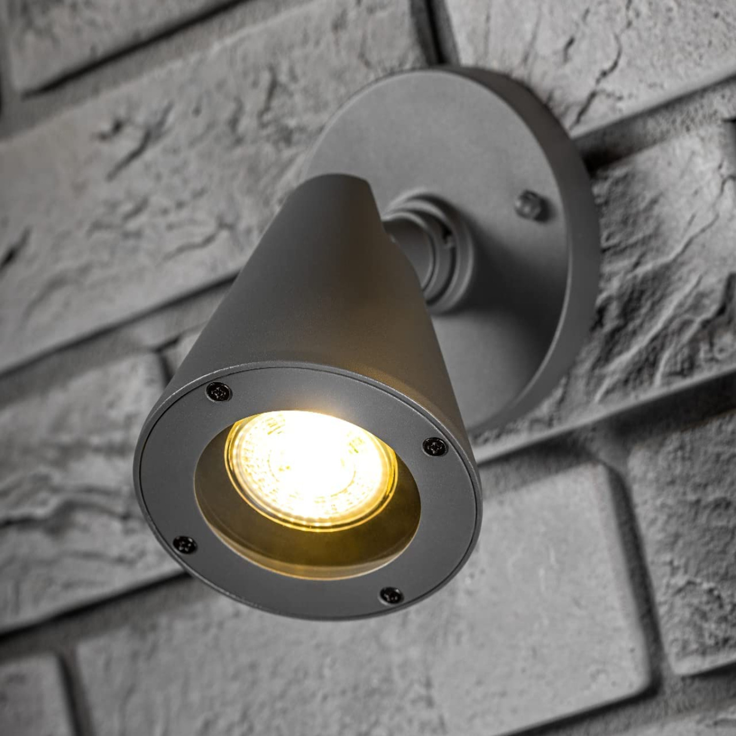 Cgc Lighting Unisex Dark Grey Molly Cone Outdoor Wall Light - Image 2