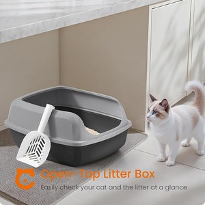 Feandrea High Sided Cat Litter Tray, XXL Open Top Litter Box