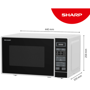 Sharp 20 Litre Digital Microwave - White