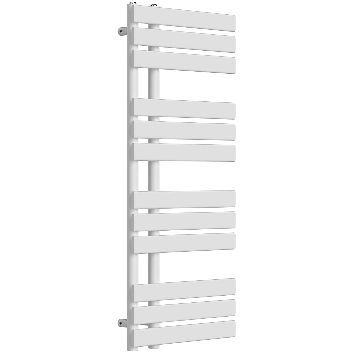 Lux Heat White Open-Flat Designer Towel Radiator 1180mm (H) x 500mm (W) - Image 2