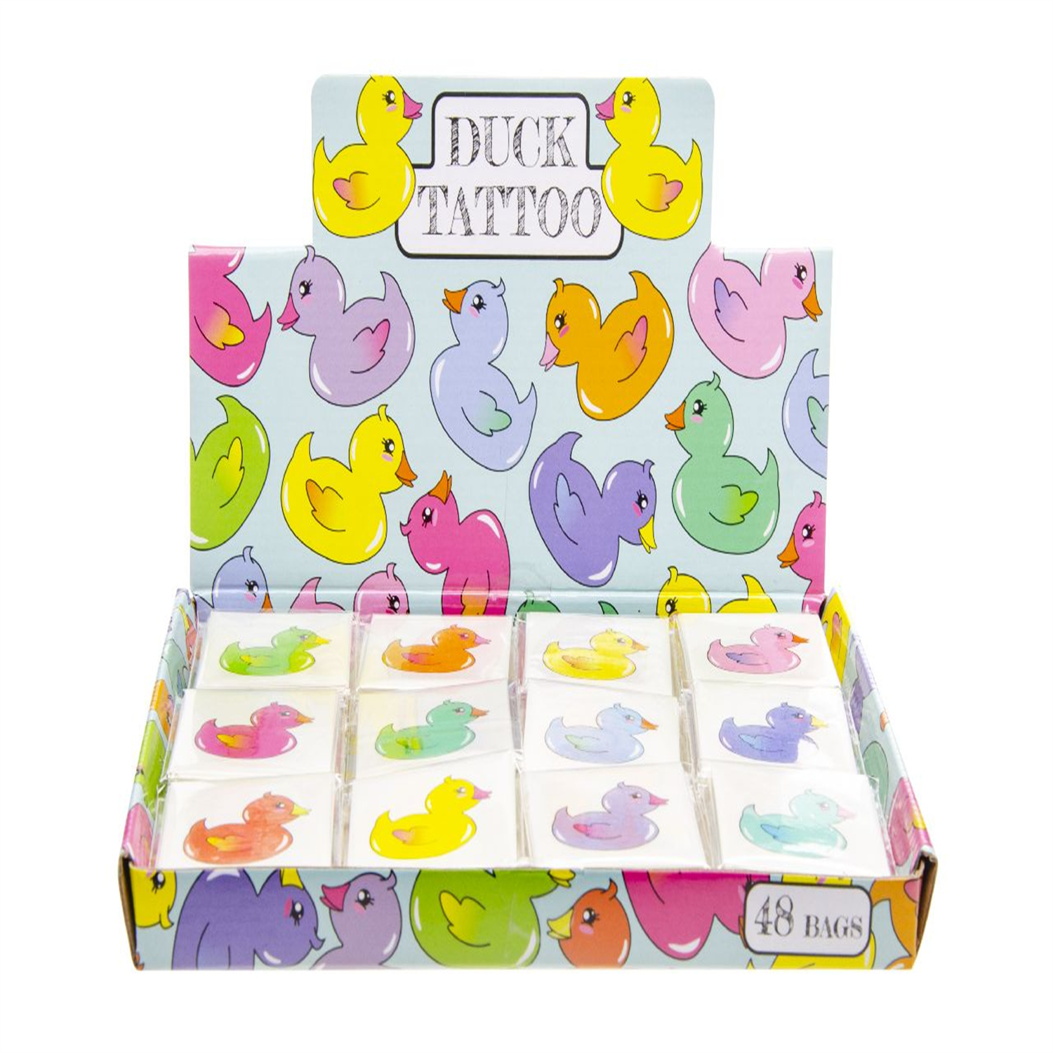 - 144 Pieces Duckies Tattoos- Theme Party Bag Filller Gifts - Image 2