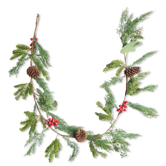 Shatchi 180cm Realistic Cedar Christmas Garland Artificial Pine Foliage