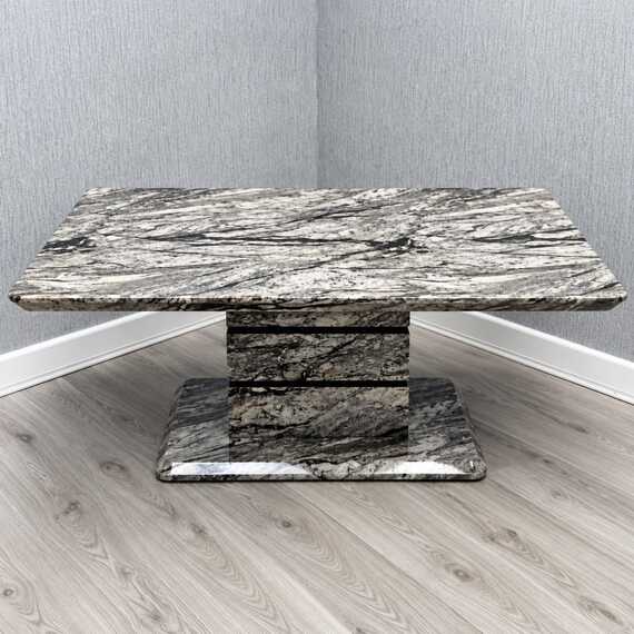 Milano Grey Marble Rectangular Dining Table