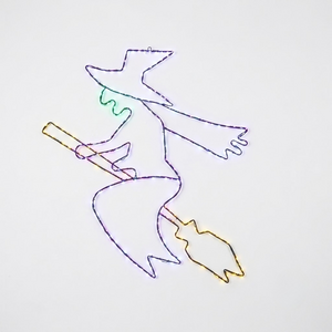 Pegdev Multicolour Witch Silhouette Outdoor Light with Timer