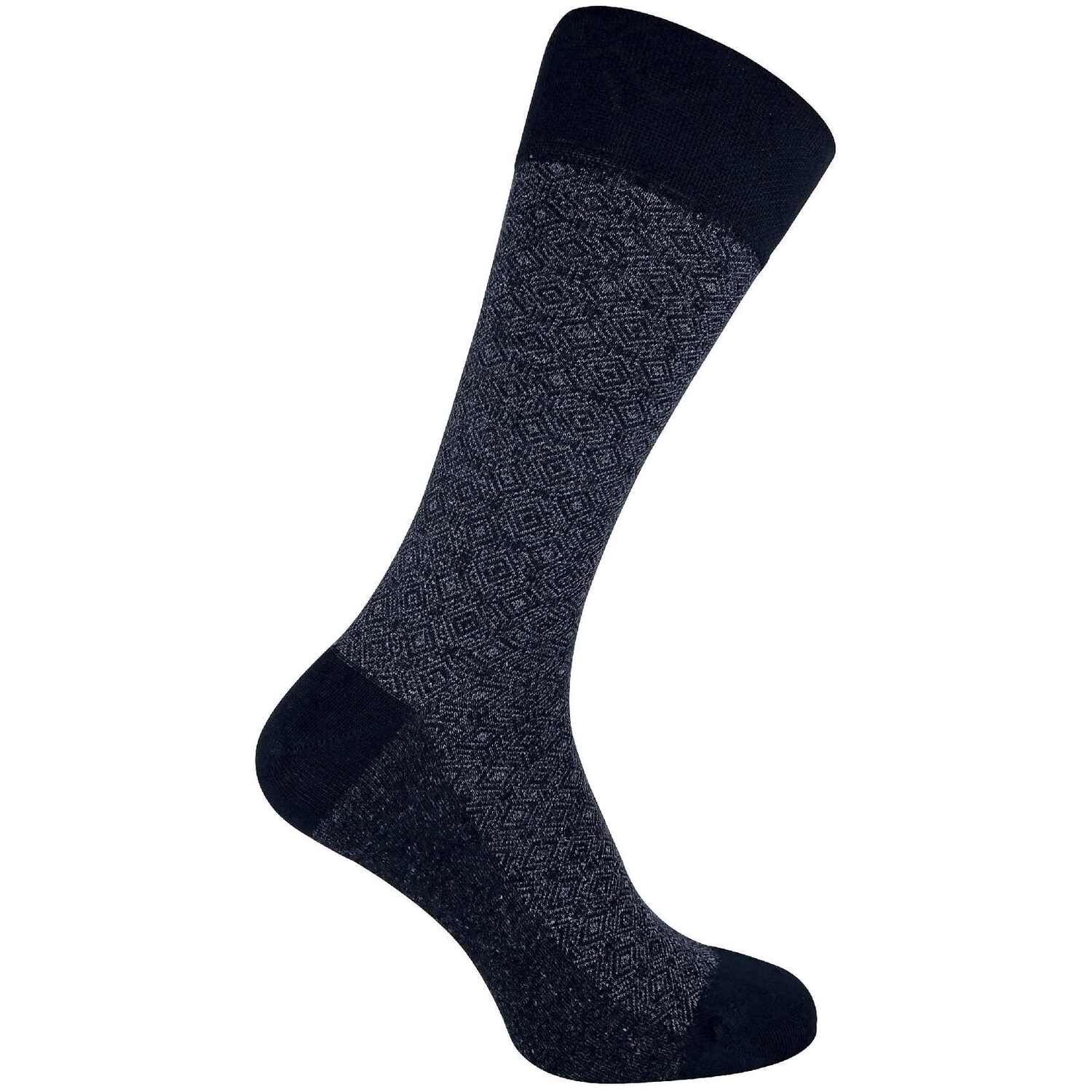 Storm Bloc Sock Snob Mens Patterned Bamboo Dress Socks - Image 2