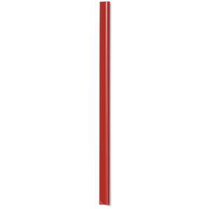 Spine Bar 60 Sheet Binding Bar for Unpunched Docs - 100 Pack - A4 Red