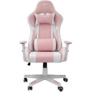 Roxy Gaming Chair Pink White PC Computer Desk Reclining Office Chair