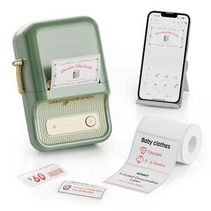 B21 Pro 300dpi Bluetooth Label Printer with Label Roll