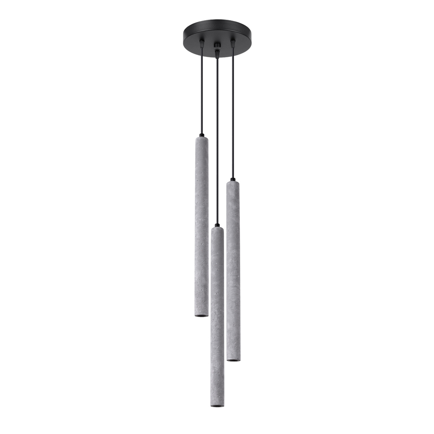 Sollux Lighting Pendant Lamp Pastelo 3P Concrete - Gray