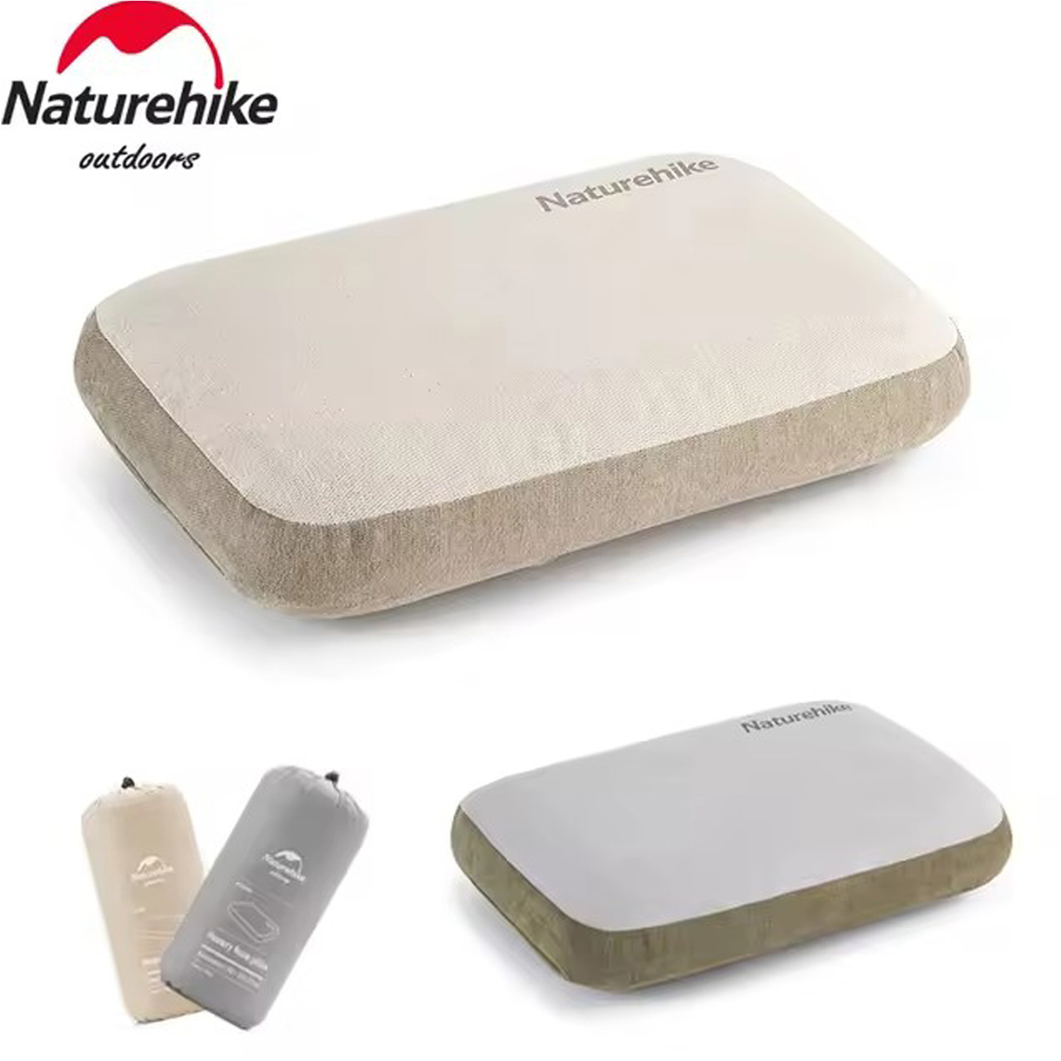 Naturehike Memory Foam Comfort Square Pillow Grey - Image 3