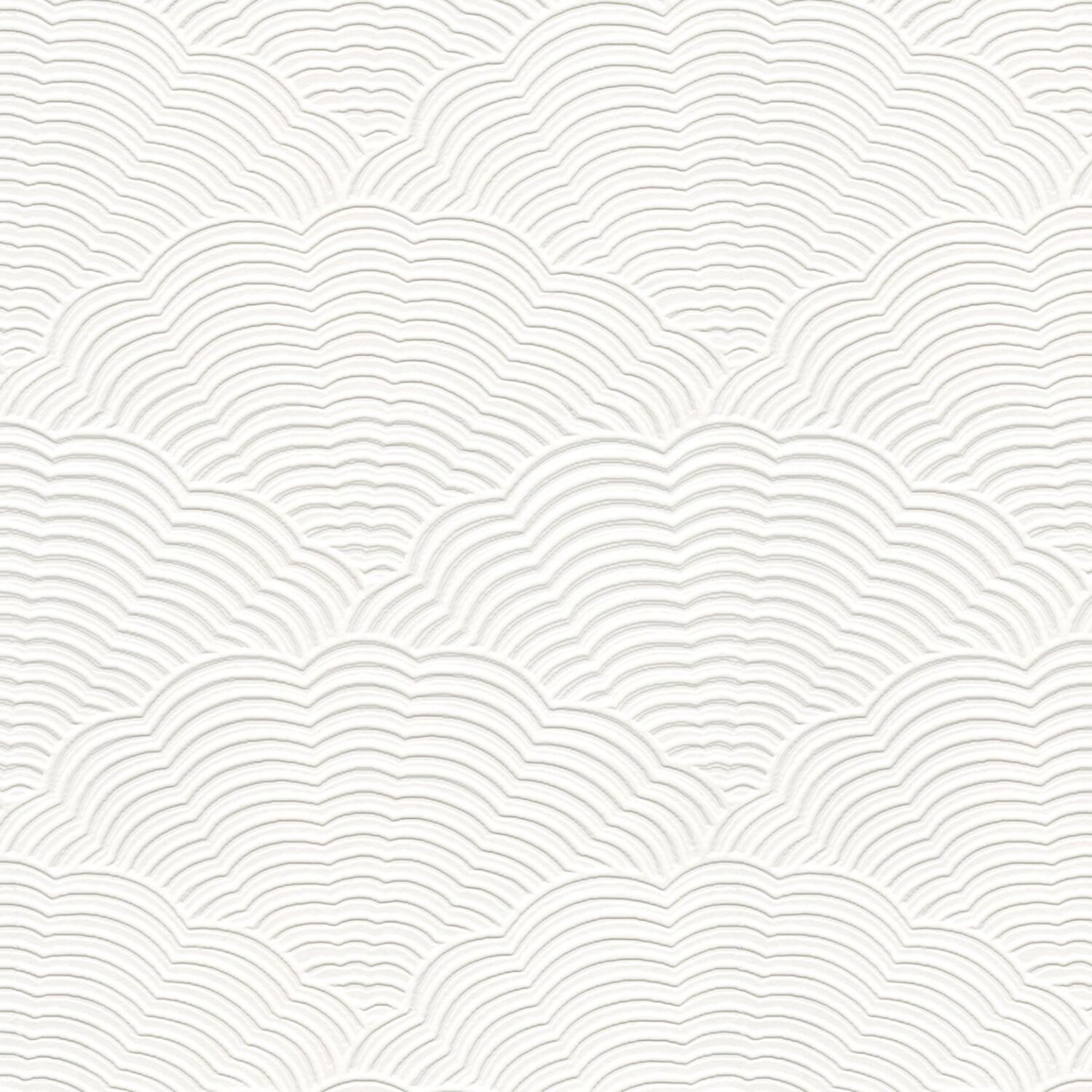 White Blown Vinyl Wallpaper Embossed Textured Paintable Fan Artex sample - Image 4