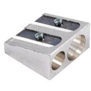 Double Hole Metal Pencil Sharpener