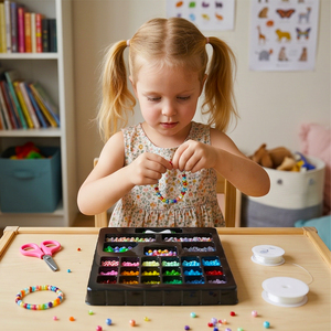 DIY Bead Bracelet and Necklace Making Kit for Kids