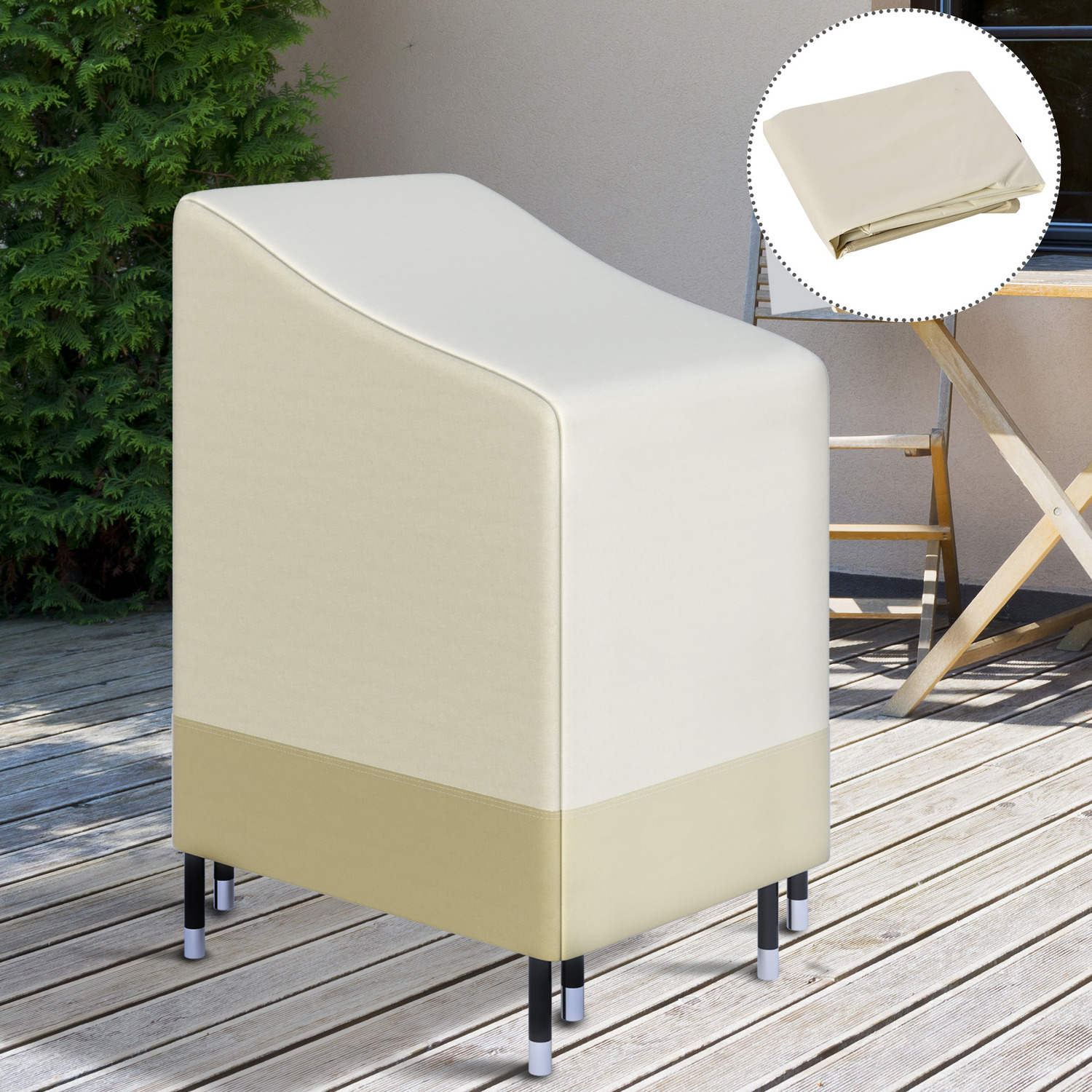 Yuanpgky Outdoor Fireplace Dust Cover, Waterproof Square Fire-Pit