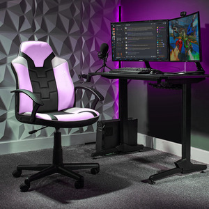 Pink/Black X Rocker Saturn Esport Gaming Chair shot 1170603
