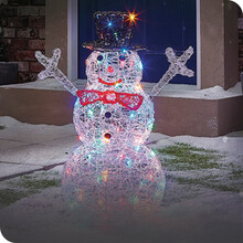 snowman led christmas decor