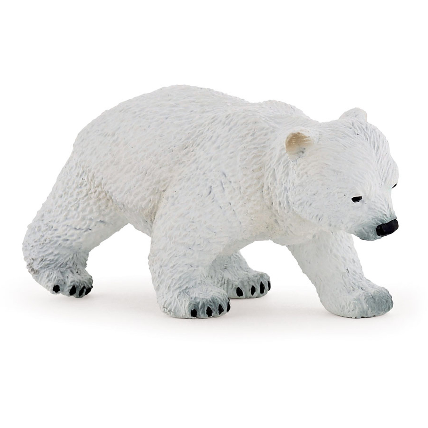 PAPO Wild Animal Kingdom Walking Polar Bear Cub Toy Figure - White