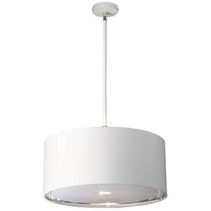 Balance 1 Light Round Ceiling Pendant White, Nickel, E27