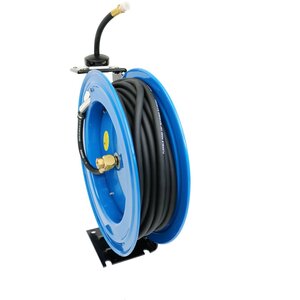 50ft 15m Spring Retractable Air Line Compressor Hose Reel