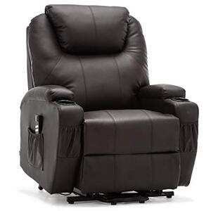 Cinemo Dual Motor Riser Recliner Bonded Leather Armchair
