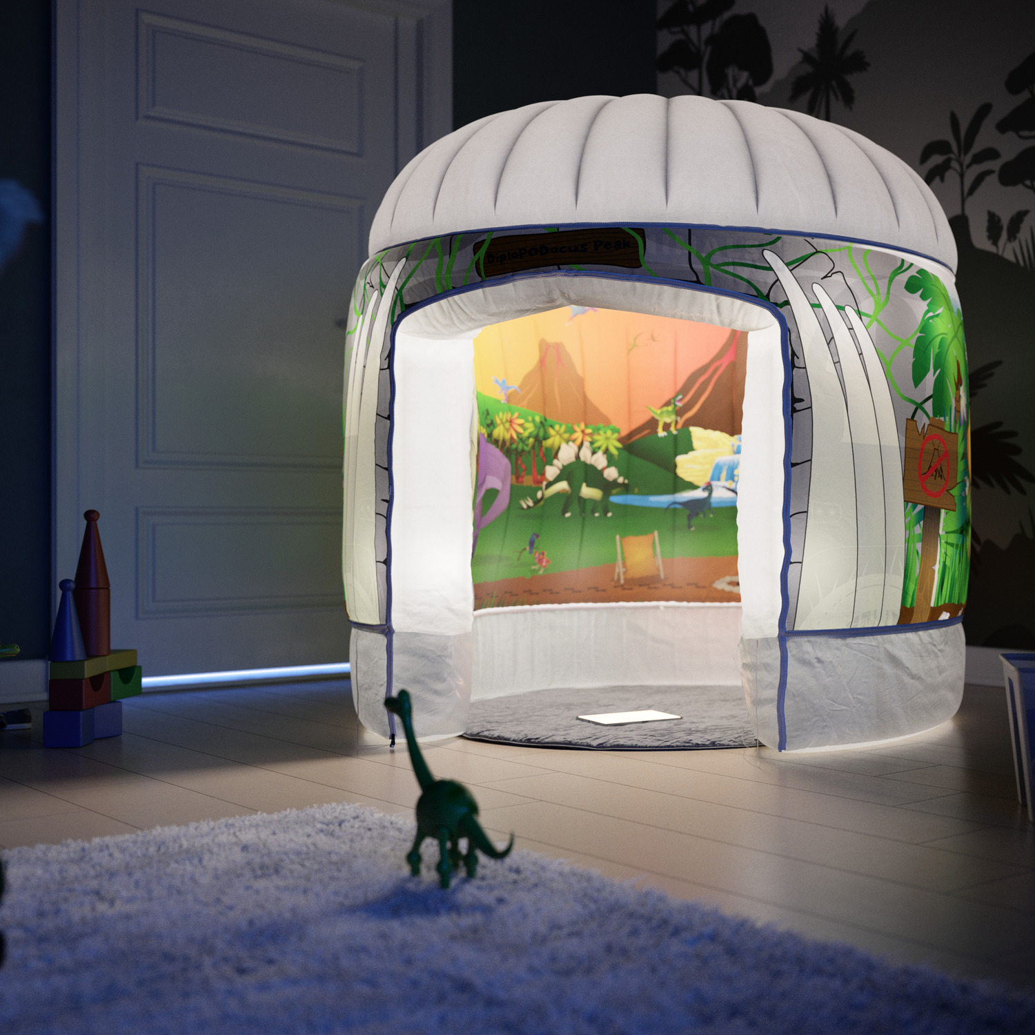 Image of Sensory Play Space - White, colour changing LEDs / Walking With Dinosaurs