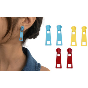 Colourful Zipper Earrings