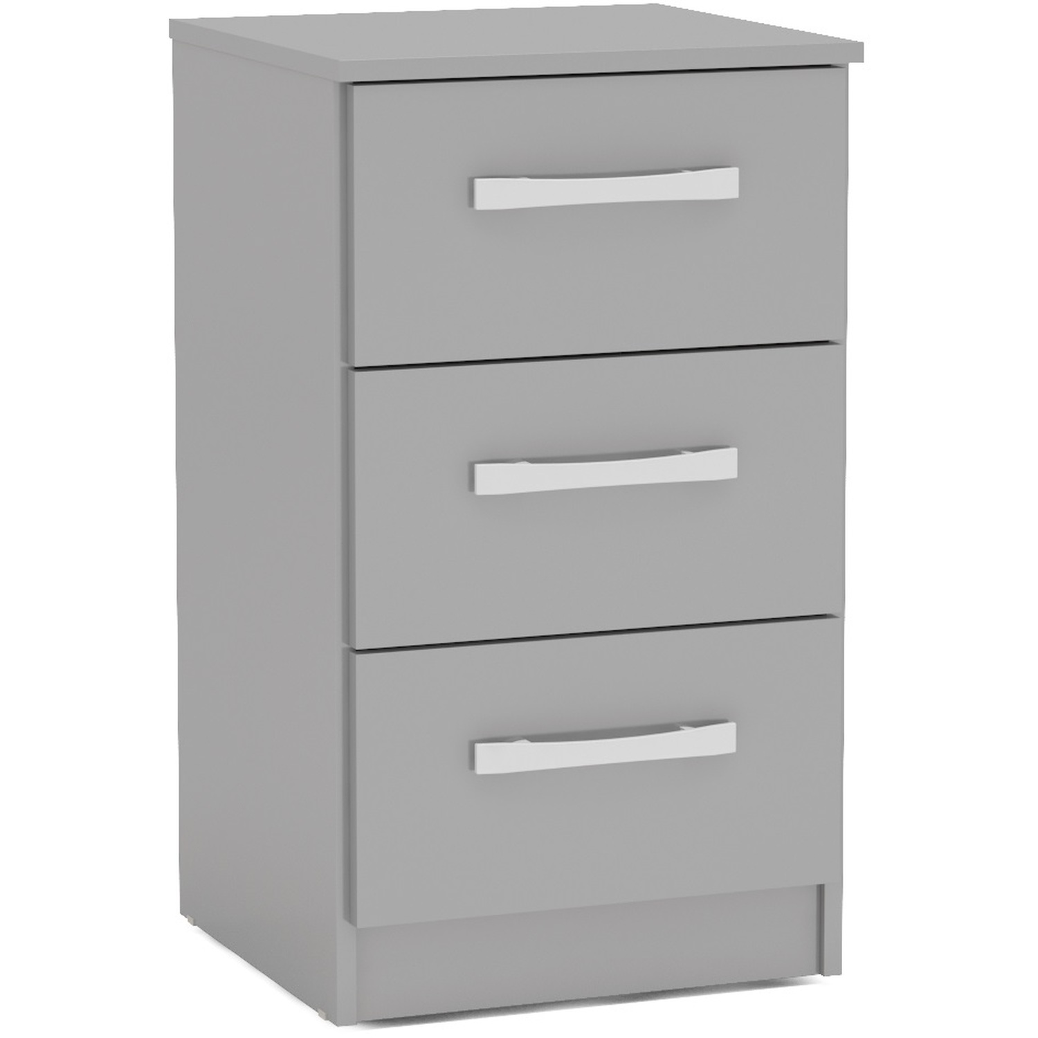 Birlea - Lynx 3 Drawer Bedside - Grey thumbnail