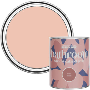 Rust-Oleum Bathroom Wood  Cabinet Paint in Satin Finish - Coral 750ml