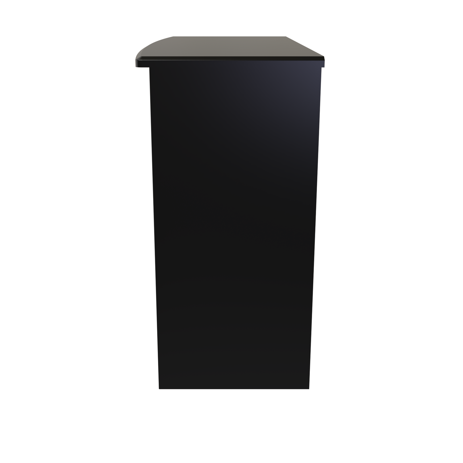 Camden Ready Assembled Vanity Dressing Table - Black Gloss Black