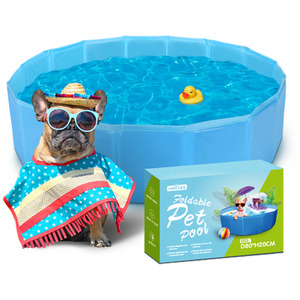 Foldable Dog Paddling Pool PVC Non-Slip