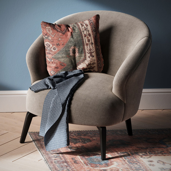 Terracotta Washable Cushion Cover