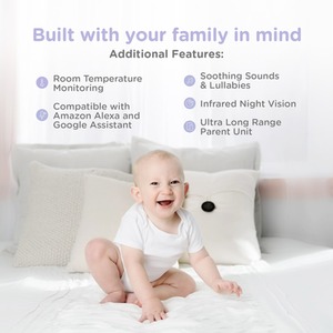 Nursery Pal Glow 5 Video Baby Monitor White