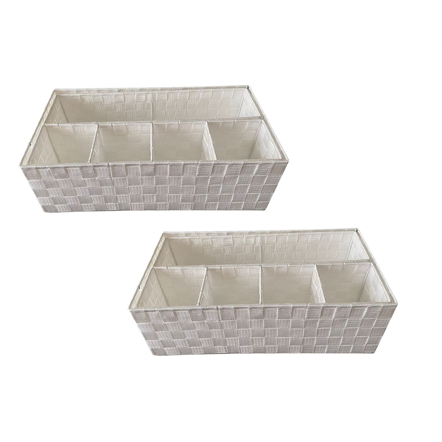 Image of 6 Section Fabric And Metal Organiser&hellip;