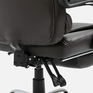HOMCOM PU Leather Computer Chair-Brown