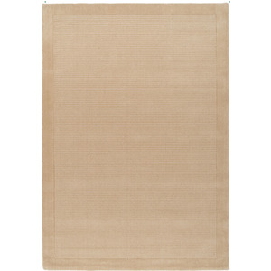 Neutral Beige Natural Wool Rug