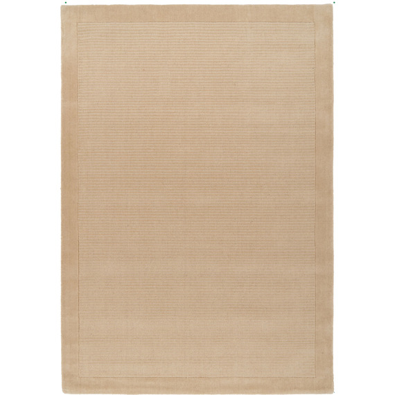 Neutral Beige Natural Wool Rug