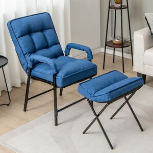 Adjustable Recliner Chair with Footstool