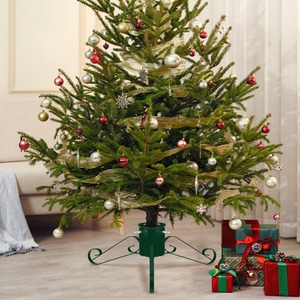 Traditional Scroll Leg Metal Christmas Tree Stand Small - Green