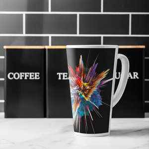 Explosion Mug Colorful Explosion Isolated Latte Mug