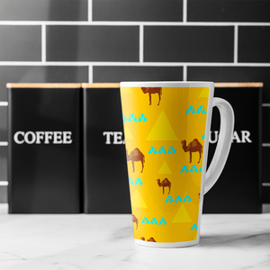 Pattern With Camels Latte Mug